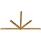 Ekena Millwork Kennewick Rough Sawn Timber Gable Bracket, Western Red Cedar, 108"W x 63"H x 2"D x 4"F, 14/12 Pitch GBW108X63X0204KEN00RWR - alternate 4